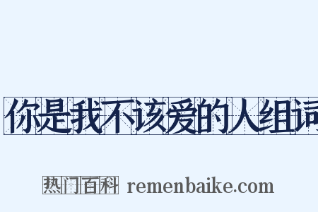 你是我不该爱的人组词是什么意思的图片